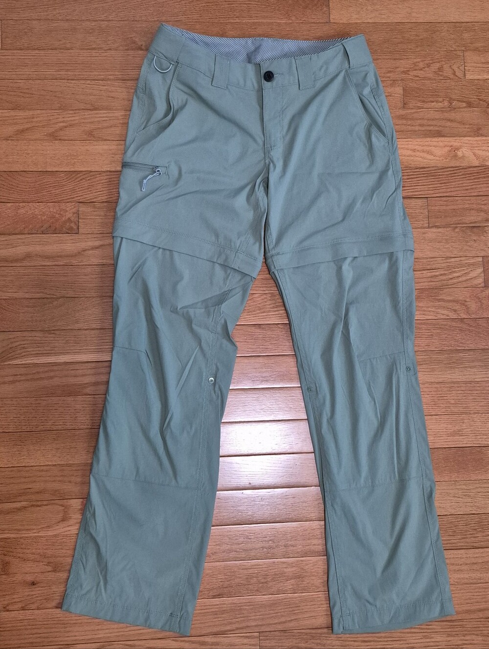 Women's Black Convertible Outdoor Pants - Zip Off Into Shorts - EUC